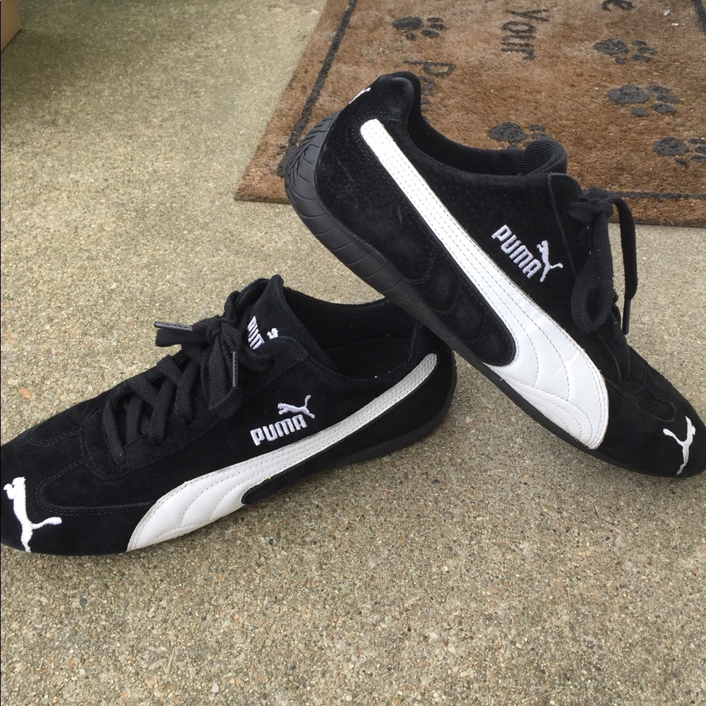 Puma Black Suede Y2K Sneakers